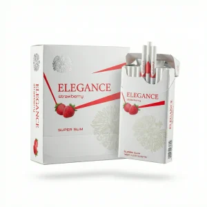 บุหรี่นอก ELEGANCE ดำ (2 เม็ดบีบ)  มวนใหญ่