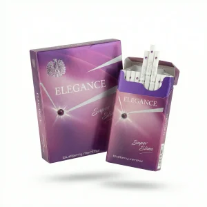 บุหรี่นอก ELEGANCE บลูเบอร์รี่เมนทอส Super Slim (1 เม็ดบีบ)