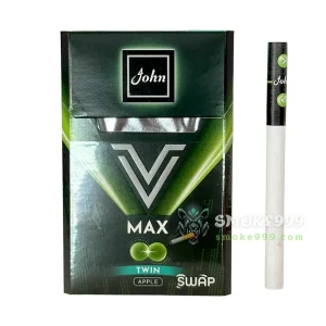 บุหรี่นอก John จอห์น V-MAX แอปเปิ้ล (2 เม็ดบีบ)