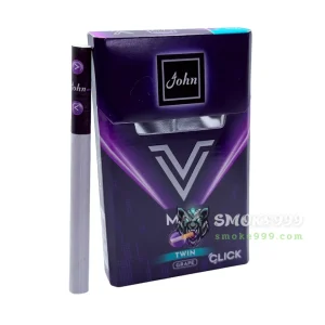 บุหรี่นอก John จอห์น V Max องุ่น (2 เม็ดบีบ) วี แมกซ์