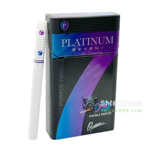 บุหรี่นอก Platinum แพลทินัม บลูเบอรี่ (2 เม็ดบีบ)