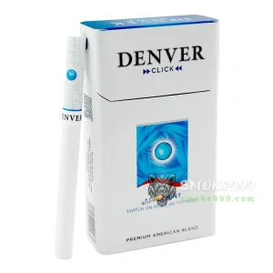 บุหรี่นอก Denver Click Applemint เดนเวอร์ ฟ้า (1 เม็ดบีบ)