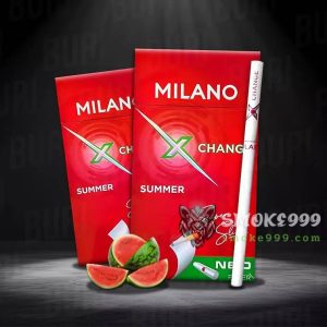 บุหรี่นอก Milano มิลาโน่ แตงโม มวนสลิม (1 เม็ดบีบ)