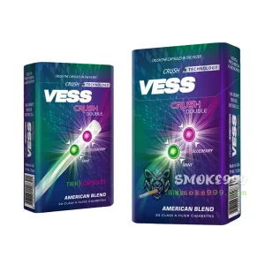 บุหรี่นอก Vess เวส Mint & Blueberry Crush (2 เม็ดบีบ)